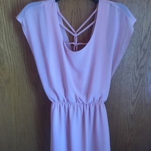 Blush Caged-Back Dress✨